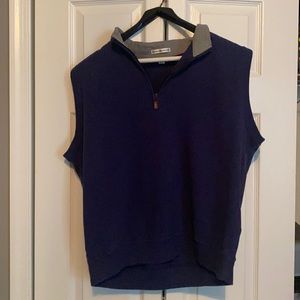 Peter Millar Pullover Vest | Large | Navy
